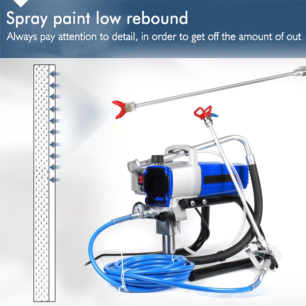 1800W High Pressure Electric Airless Paint Sprayer Paint Machine Wall Spray Guns