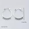 1 Pair of Fashionable and Simple Round Hoop Earrings, Perfect Gift for Women's Birthdays/Christmas/New Year/Valentine's Day