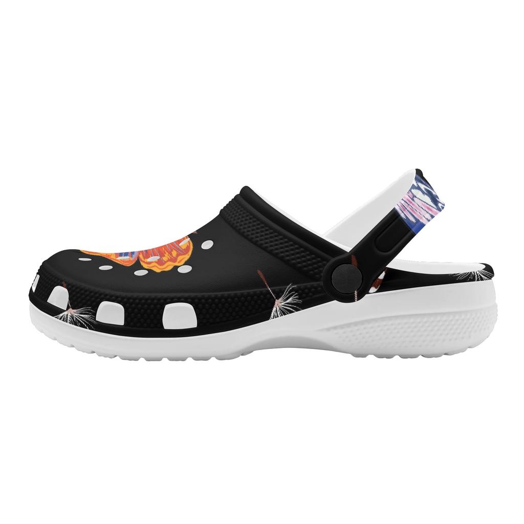 Fashion Printed EVA Slip On Clogs for Women Men Lightweight Soft Casual Shoes Soft Sole Summer Sandals Indoor Outdoor Wear