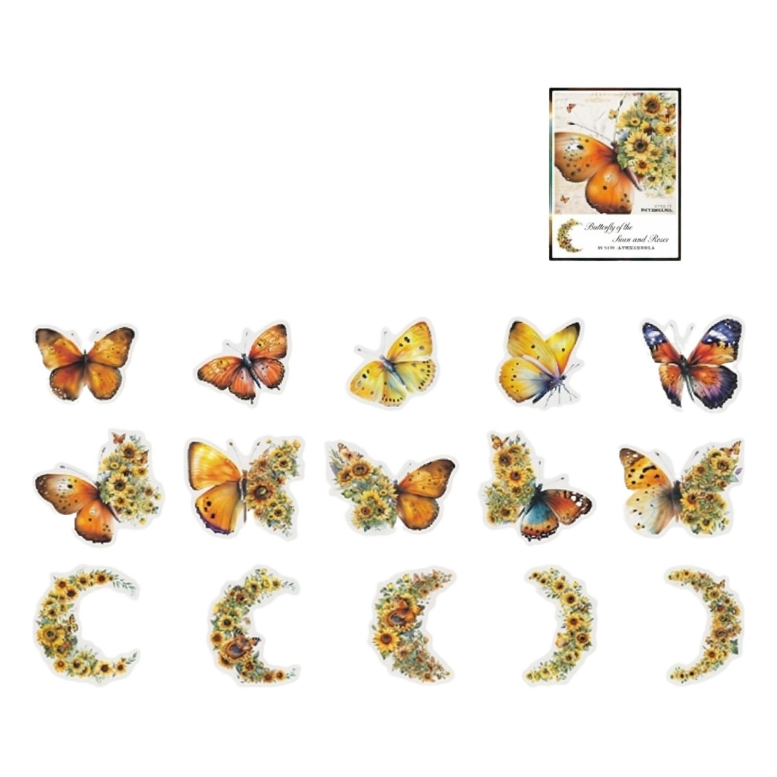 

Beautiful Day PET Sticker Moon Butterfly Series One Size