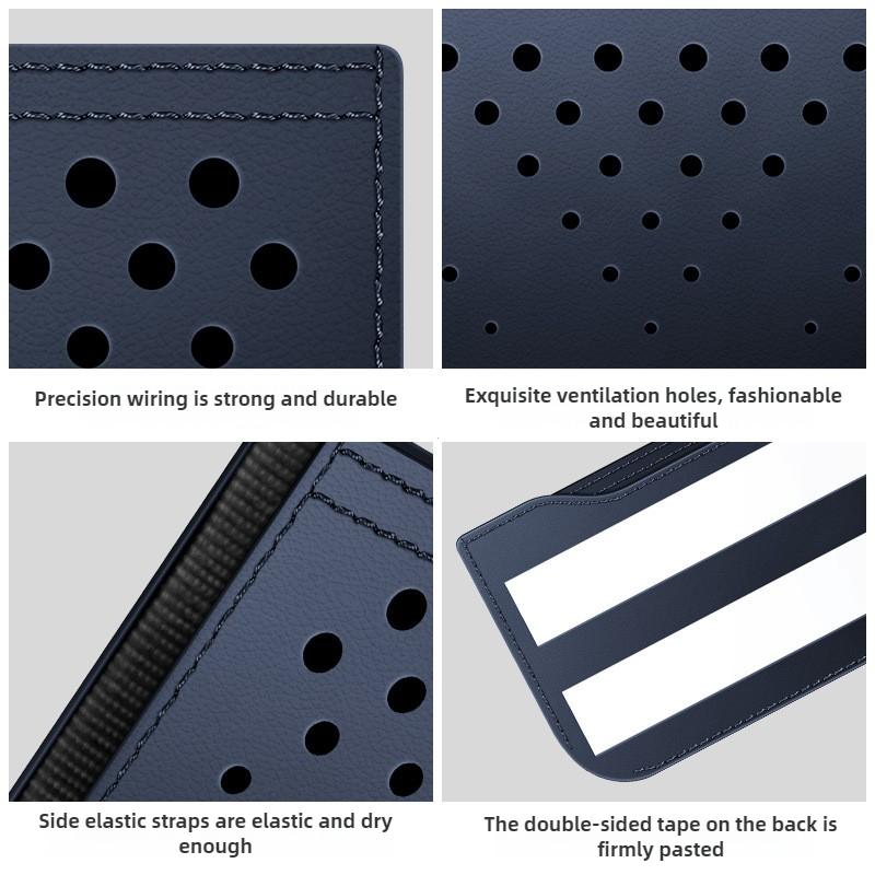 Car Net Storage Bag Car General Storage Box Multi-Functional Storage Bag Mobile Phone Hanging Bags Paste Type Car Accessories