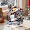 LED Lighted Figurines 2D Acrylic Christmas Angel Figurine with Warm Lights, Glowing Holiday Tabletop Table Decorations Decor for Home Living