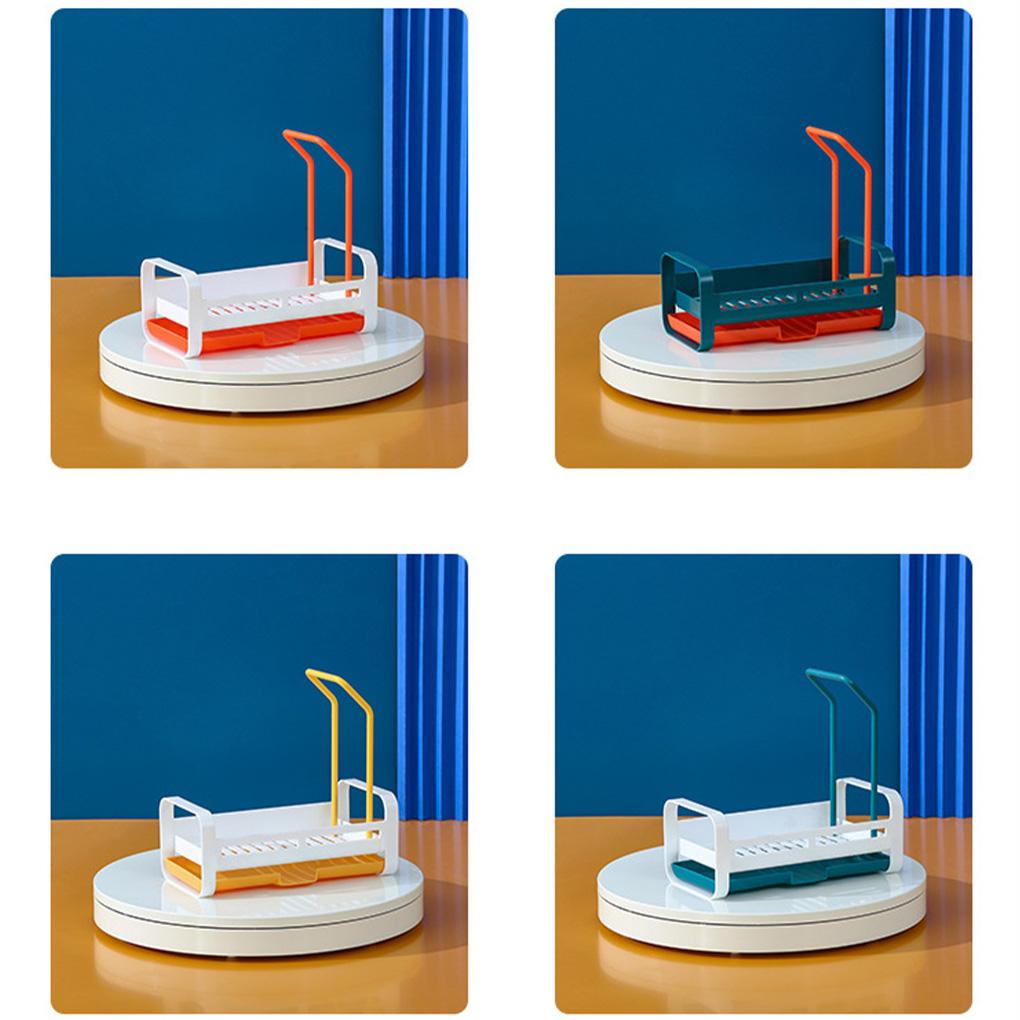 Sink Drain Shelf Kitchen Rod Dustcloth Sponge Storage Organizer Detachable Holder Washable Organization Basket Household
