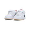 Nike Court Borough Low top Skateboard Shoes White Blue Red Infant And Toddler 870029-105