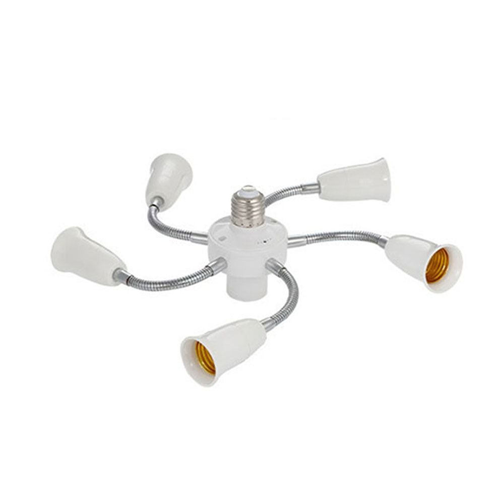 Flexible E27 Light Socket Splitter with Extension Hose E27 Lamp Holder Converter   Living Room
