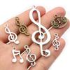 10-40pcs Alloy Metal Music Note Charms Pendants DIY Jewelry Making Accessories Findings for Necklace Earrings Bracelets 