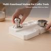 Espresso Tamper Holder with Side Cutout Compact Portafilter Stand