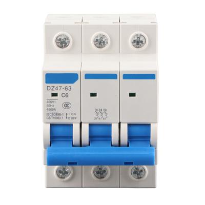 AC 400V 6101620A 3pólový miniaturní jistič MCB Bezpečnostní jistič DZ4763?(6A)
