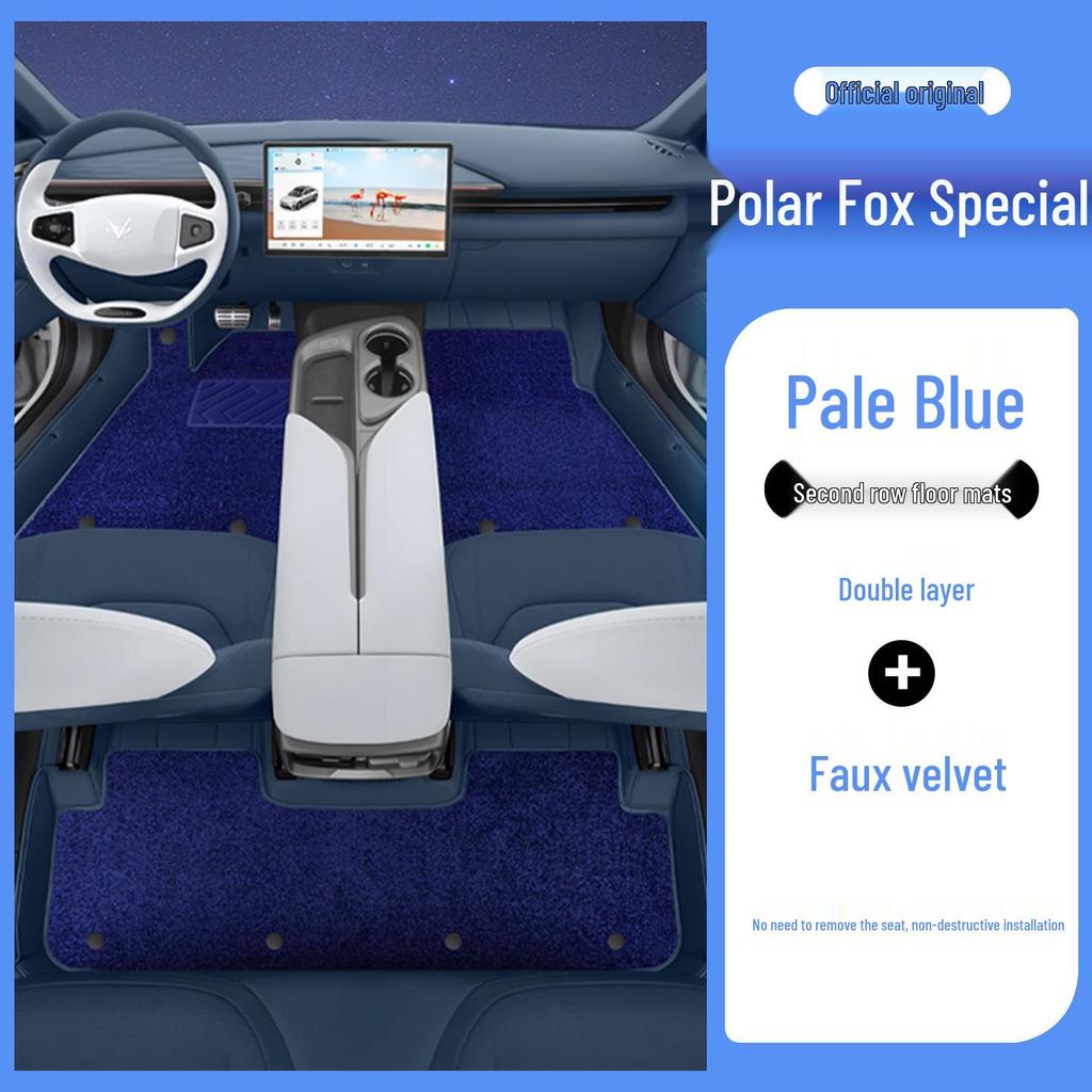 Jihu Alphard T5 Full-Coverage Odorless Leather Floor Mats for Interior Protection