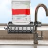 Kitchen Faucet Organizer Multifunctional Rustproof Sponge Dish Soap Brush Sink Caddy Holder with