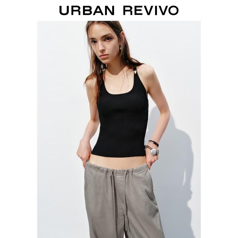 UR 2025 Women's Short Slim Sleeveless Knit Top