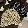 Hollow Sequin Bucket Hat Y2k Beanie Hats Retro Sequin Woven Cap  Spicy Girls