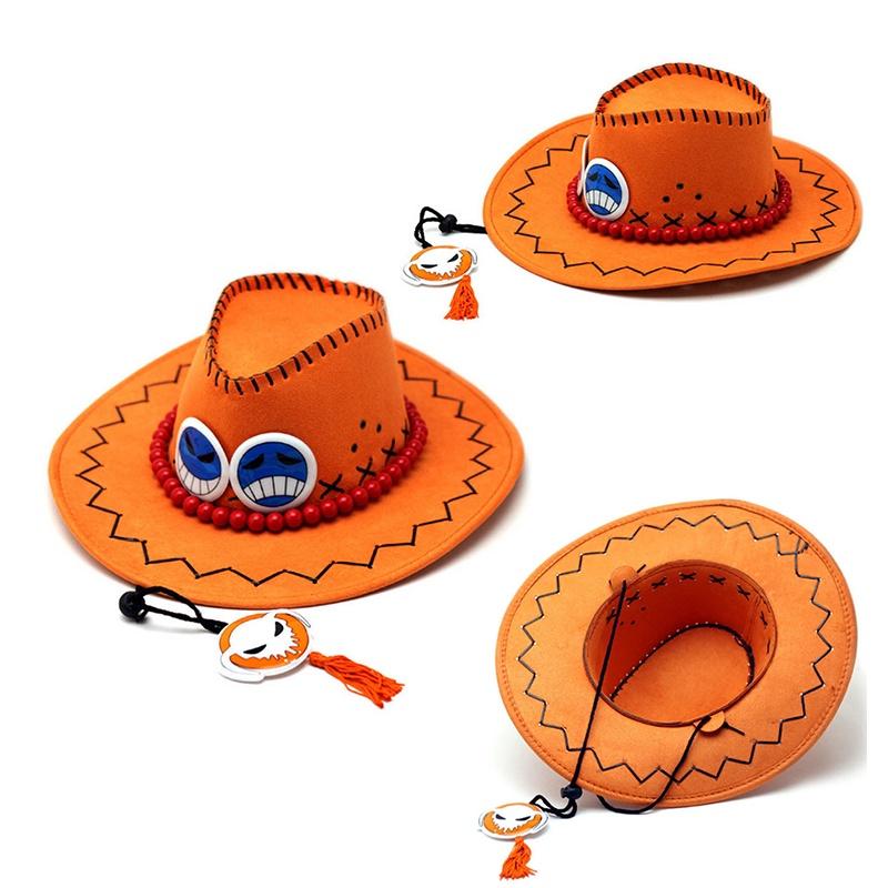 One Portagas Piece D Ace Hat Mens Hat Parentchild Cowboy Fisherman Shade Hat