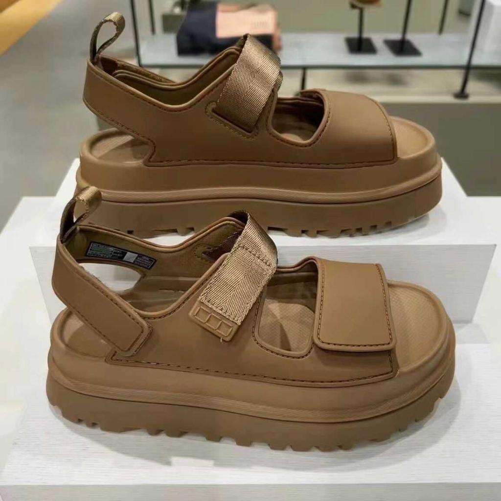 2024 Summer Comfortable Thick Bottom Open Toe Velcro Strap Fashion Sandals for Beach