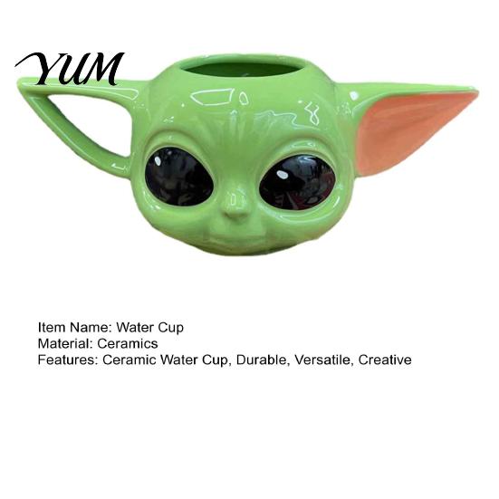 Cartoon Theme Kitchenware 3D Ceramic Water Cup, Cute Relief Coffee Mug, Creative Birthday Present for Kids Decorative Unique Desktop Decoration