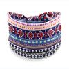 European American Women's Hair Band African Print Pattern Wide Edge Elastic Knot Sports Yoga Headband Women's Headwear Hair