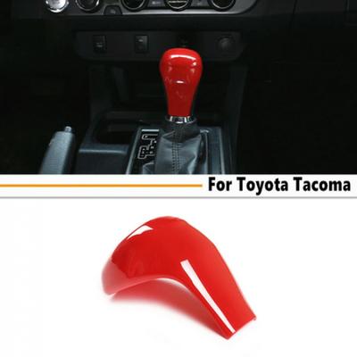 For Toyota Tacoma 2016- ABS Red Interior Gear Shift Knob Head Cover Trim Cap