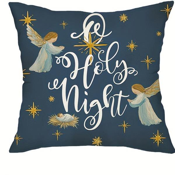 Наволочки на рождественскую тематику «Рождество Христово»: Маги, Святая ночь и Святое семейство Дизайны диванов, наволочек для подушек в спальню, праздничные подарки 18x18Inch