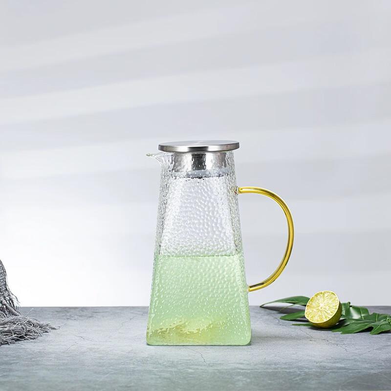 Shanshou Thickened Glass Hammered Cold Water Pitcher Set