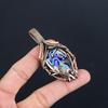 Abalone Shell  999 Copper Wire Wrapped Pendant, Handmade Gemstone Pendant Jewelry, Gifts For Wife Brand New Pendant
