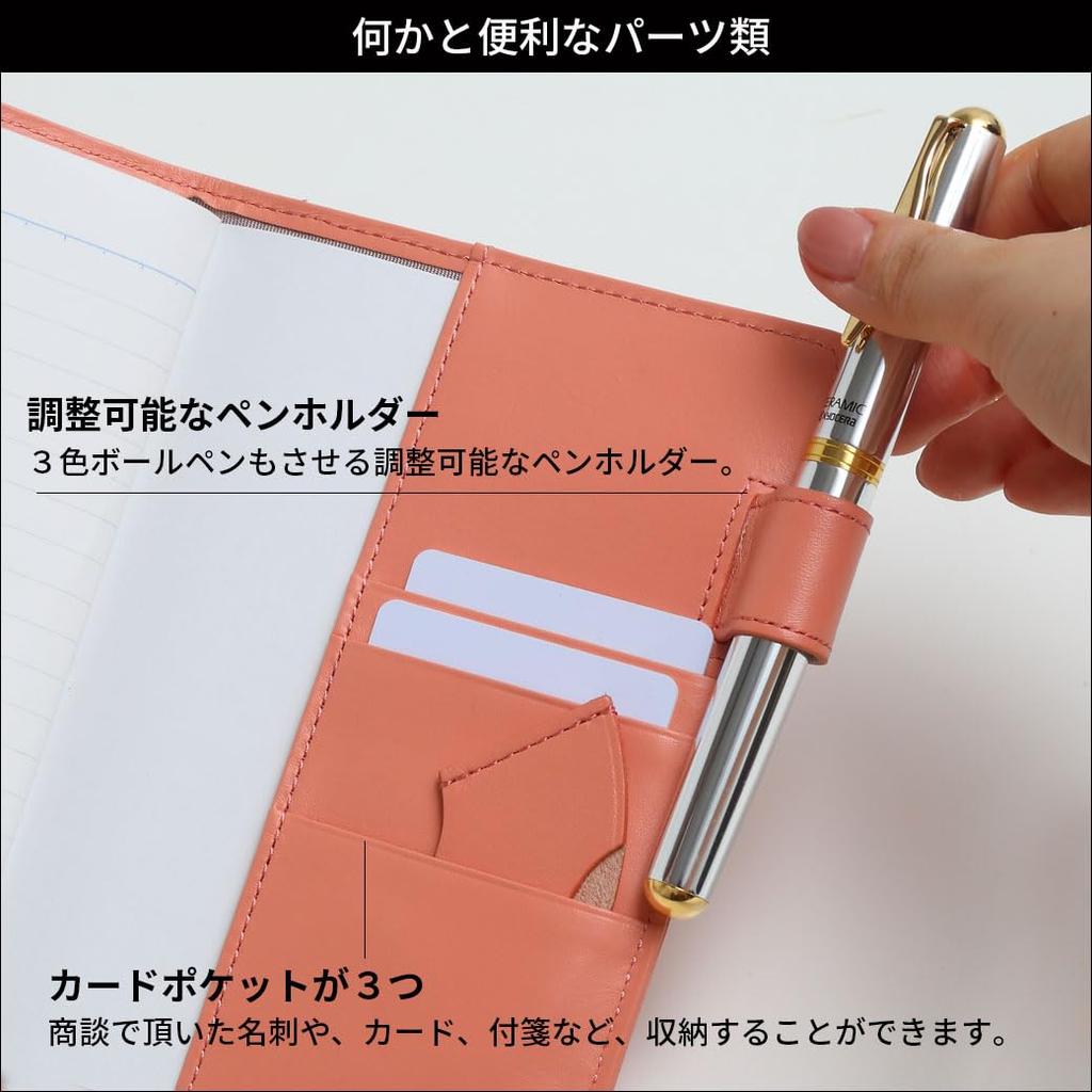 A6 Leder Slim Planer Echtes Original Taschenbuch Passend für A6 Stift Karte und Business Design Einband, Leder, Größe, Notizbücher, Halter, Fächer, Herren Damen,