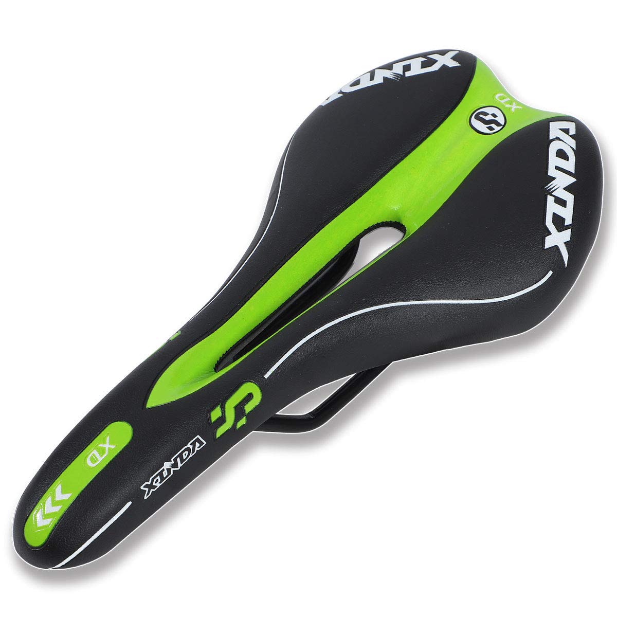 Bicycle Sport for Road Mountain and Hybrid Bikes [Cat Hand] Saddle, Perforated, Saddle, Bikes, Bikes, (Green)