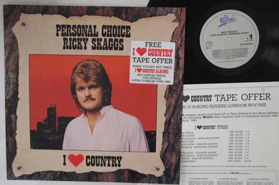 LP Record RICKY SKAGGS - I Love Country - Personal Choice EPC4510061 EPIC 1987 Holland Country Used