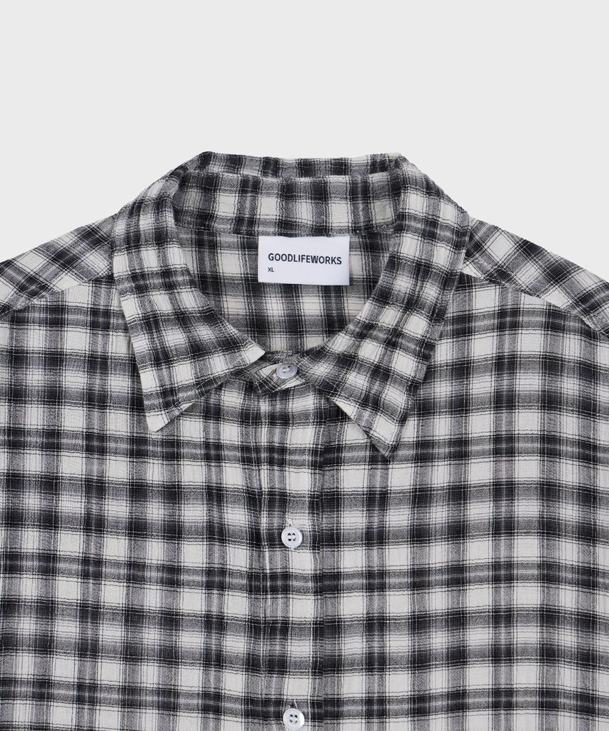GLW Easy Overfit Check Shirt Black