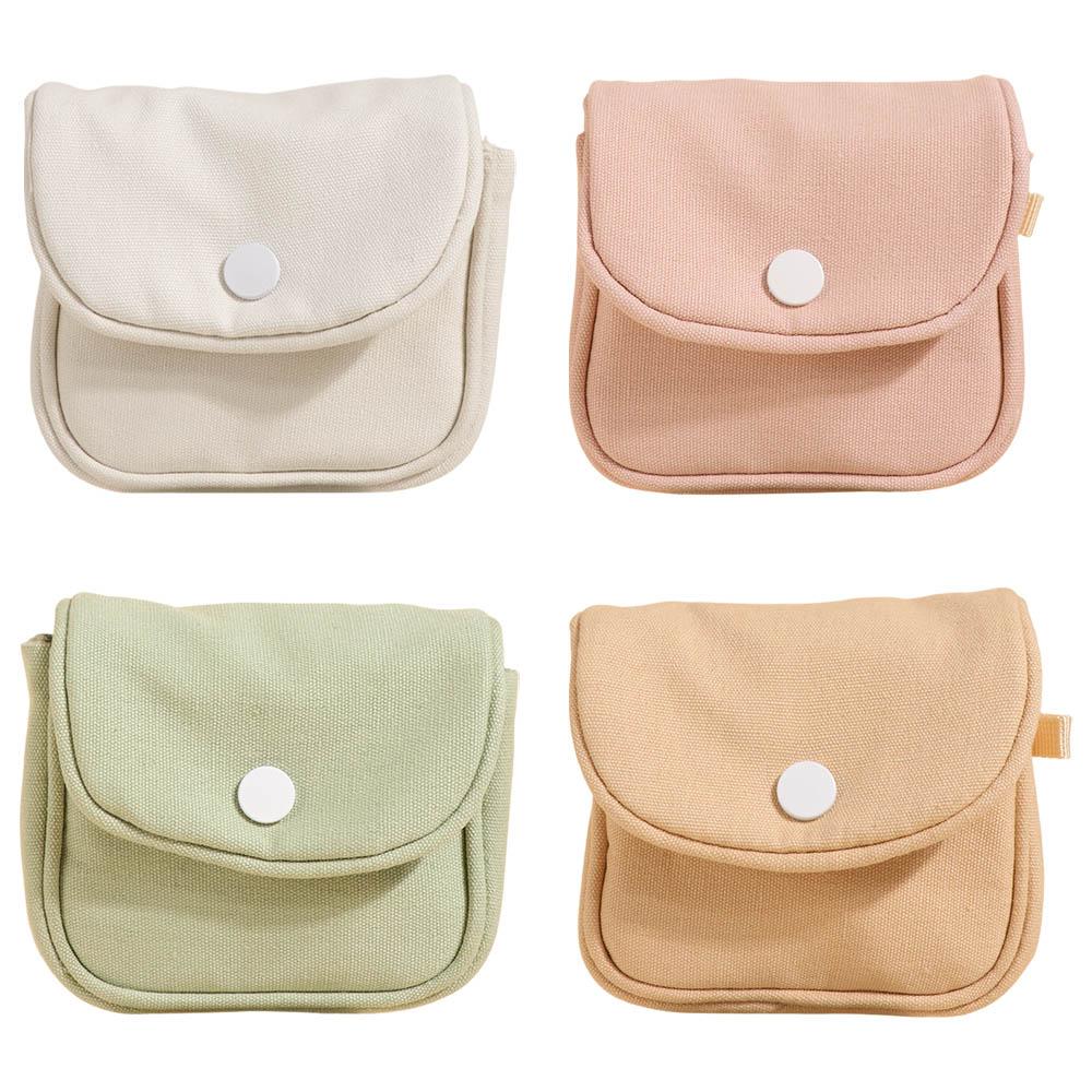 Card Organizer Student Simplicity Wallet Solid Color Portable Card Holder  Makeup Bag