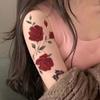 Dark Personality Tattoo Sticker Waterproof Female Long-Lasting Butterfly Rose Tattoo Sticker