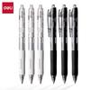 Deli Smooth 0.5mm Black Gel Pens (12-Pack)