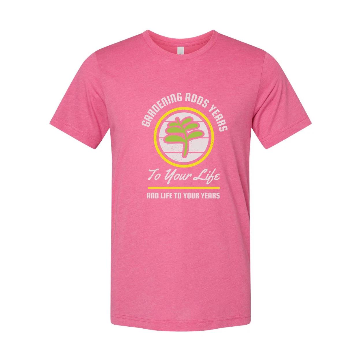 Gardening Enthusiast Unisex T Shirt With Circular Plant Logo Graphic For Garden M