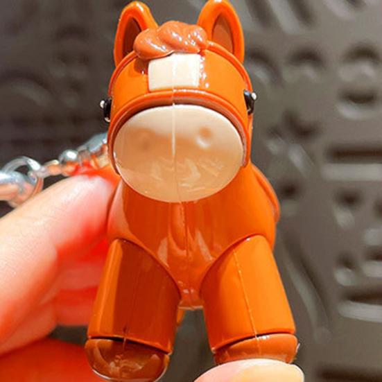 Schlüsselanhänger Anhänger Plüschkugel Deko Pferdeanhänger Dekorativer Handtaschenanhänger Glück Jahr des Pferdes Anhänger Accessoire