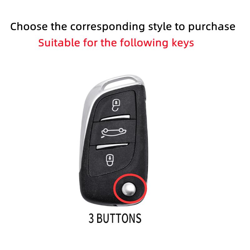 New TPU Car Remote Key Case Cover Protect Shell Bag For Peugeot 3008 308 408 407 5008 For Citroen C1 C2 C3 C4 C5 DS3 DS4 DS5 DS6