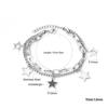 Jewelry Star Moon Pendant Bracelet Fashion Temperament Jewelry Stainless Steel 14K Gold Plated Bracelet Women