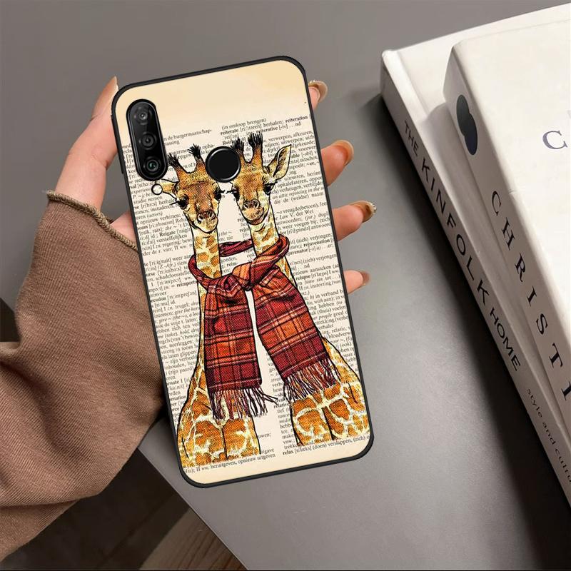 Giraffe Art For Huawei P40 P20 P30 Lite P60 Pro Nova 12i 12s 11i 10 9 SE 5T Y91 Y90 Y60 Y70 Y72 Y61 Case