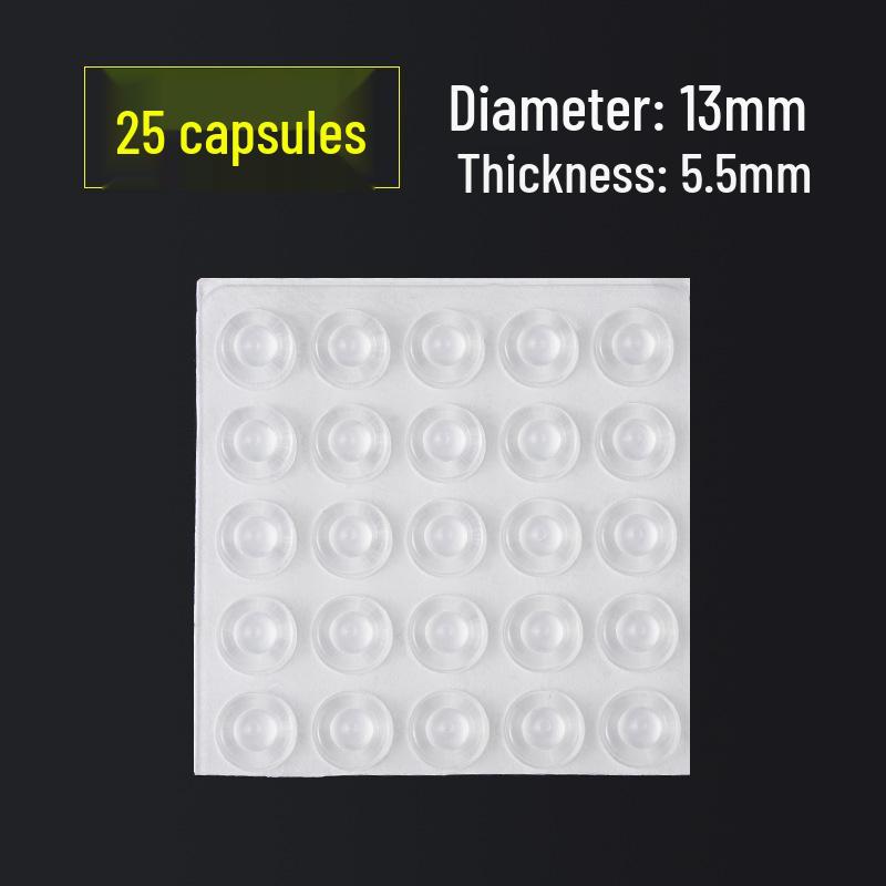 Cylindrical Transparent Silicone Anti-Collision & Non-Slip Furniture Pads