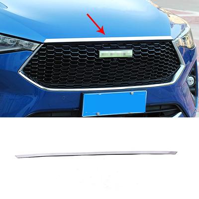 For Haval F7 F7X 2018-2024 Stainless Steel Front Grille Hood Lip Molding Engine Cover Trim Chromium Styling Chrome Color Sticker