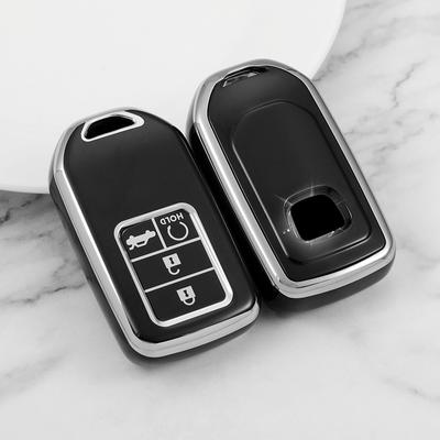 4 Button TPU Car Key Cover Case Shell For Honda CRV XR-V CR-V Fit Civic Accord HR-V HRV City Odyssey Car Accessories