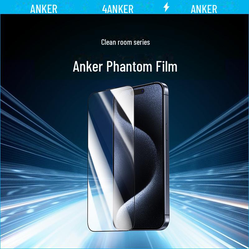 

Anker Corning Tempered Film for Apple 15 Pro Max, Quick-Stick A72D iPhone15 Plus