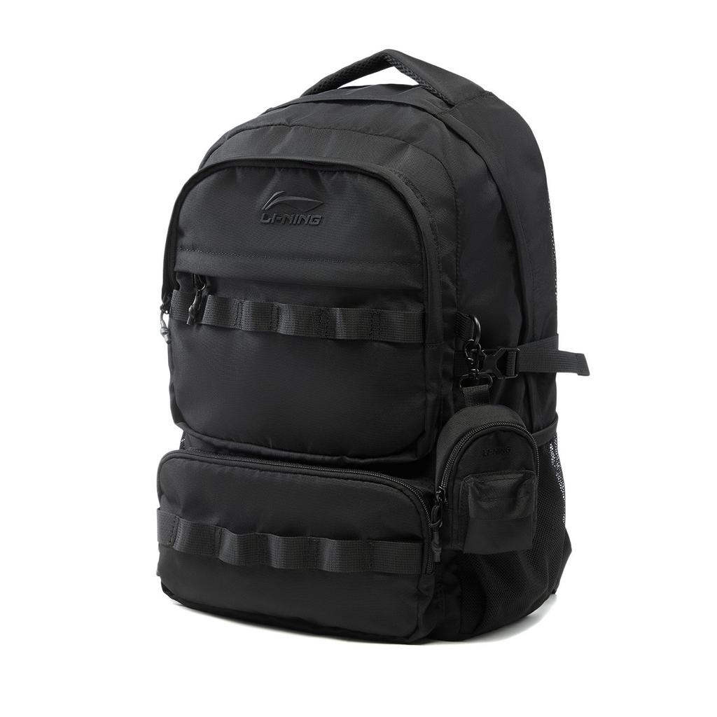 Li Ning Polyester Backpack Unisex Black ABSU515-3
