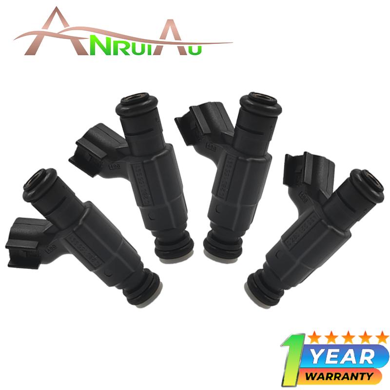 New 4PCS 0280155991 fuel injectors 13531487607 Compatible With Mini Cooper L4 1.6L Base 2002-2006 2008 FJ967