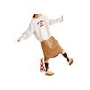 Anta X Kirsh Collaboration Sports Lifestyle Series Good Things Happen Casual Simple Solid Color Round Neck Pullover Loose Sweatshirt 962518710-4
