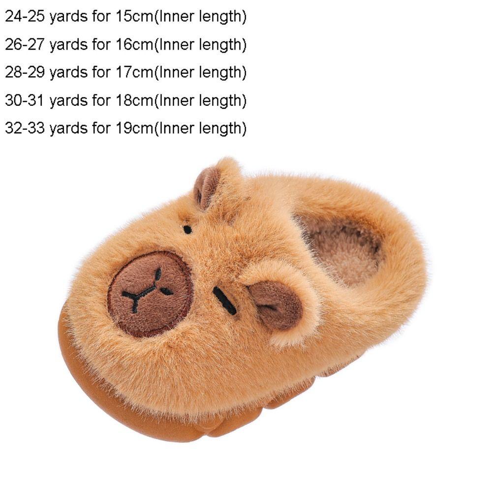 Warm Kids Slippers Soft Fluffy Slippers New Home Shoes  Winter