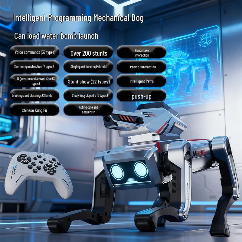 AI Robot Dog: Voice-Controlled, Programmable, Inverted Dancing Kung Fu Toy for Parent-Child Interaction