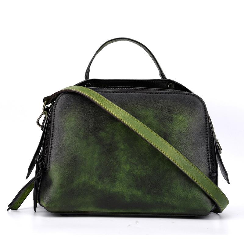 Женская сумка из воловьей кожи ручной работы — фото 3