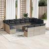 VidaXL Garden Lounge Set with Cushions 14 Pcs, Sofas with Adjustable Feet, Outdoor Furniture Set Patio Terrace, 3250241