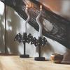 Yousheng Large Twinkle Bat Candlestick Halloween Light-up Bat Candle Holder Gothic Candelabra Centerpiece with LED Twinkle Light for Home Dinner Table