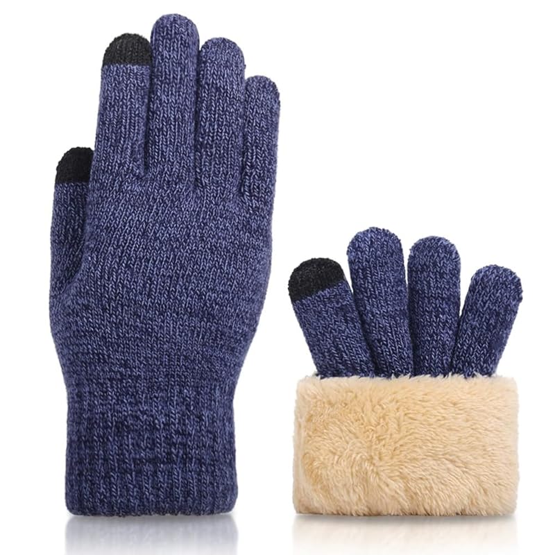 

[§SEYIXU] men s Compatible with smartphones gloves glove simple Thick Heat retention Cold protection Soft warm Smartphone compatible touch panel