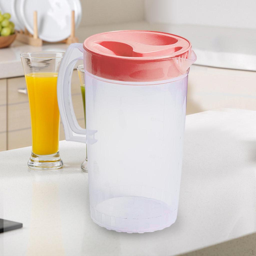 Water Pitcher Iced Tea Pitcher Water Jug with Handle for Milk Water Beverage